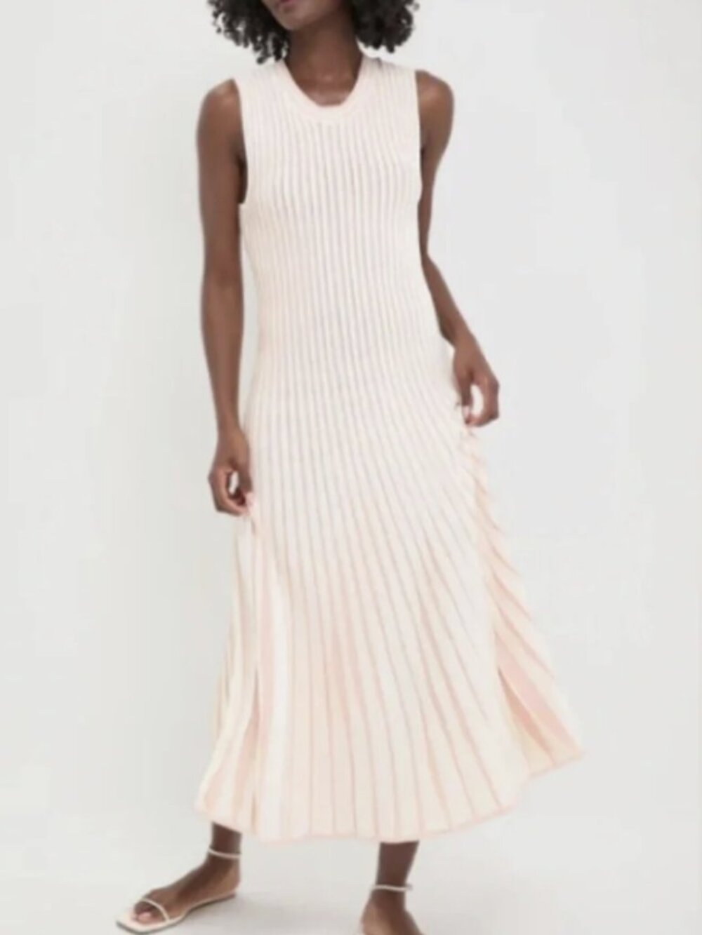 Tuckernuck Pink Knit Striped Ami Dress, Size M